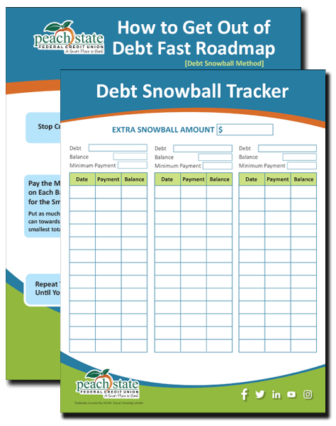 How to Get Out of Debt Fast Roadmap and Debt Snowball Tracker eBook Guide Cover