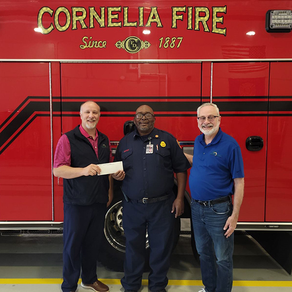 Cornelia Fire Department Donation Picture